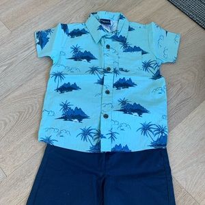 Boys 4T tropical cabana set